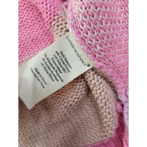 LoveShackFancy Grayson Pink Open Front Duster Cardigan Sweater M/L - $595 Boho - Picture 8 of 12